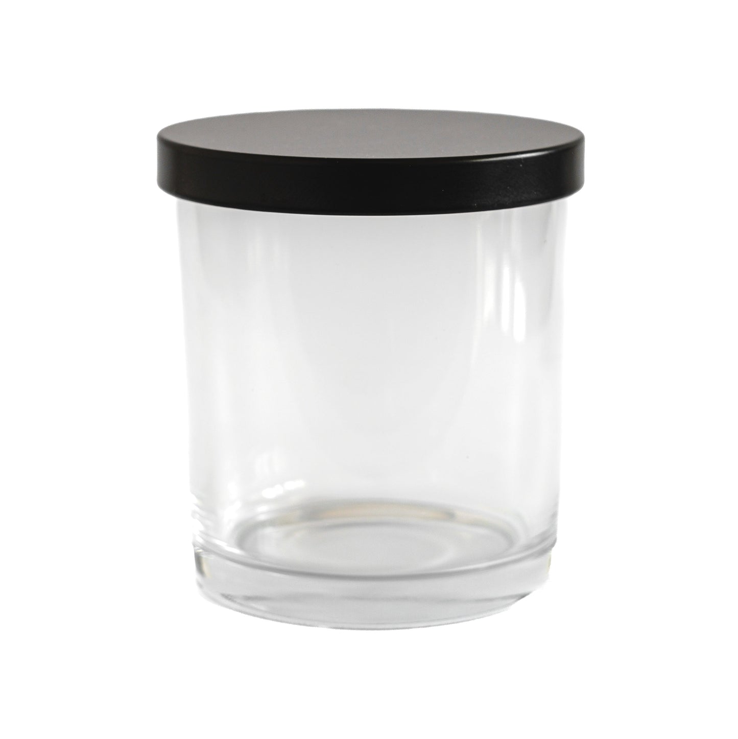 Transparent Jar with Black Lid 300 ML / 9.6 fl oz