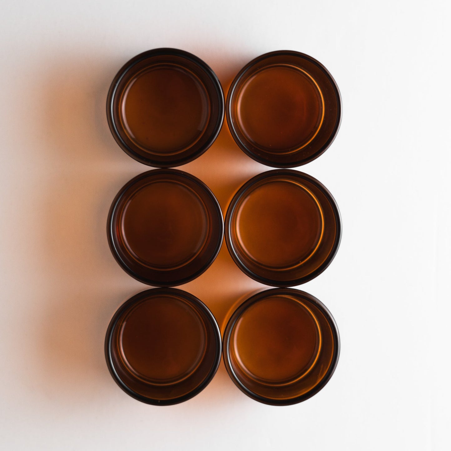 Tea Light Amber Glass Jars 35 ml / 1.18 oz