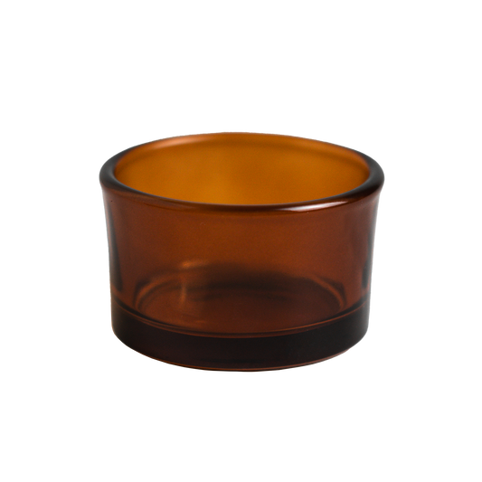 Tea Light Amber Glass Jars 35 ml / 1.18 oz