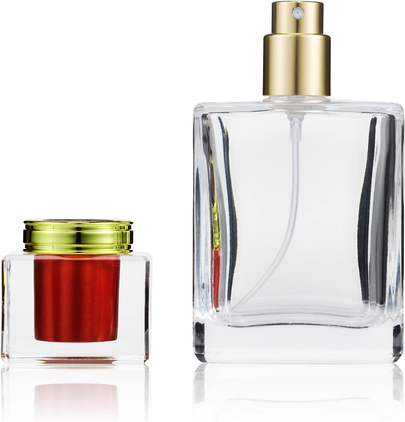 50 ml Empty Perfume Bottle – Refillable Glass Bottle for DIY Perfumes