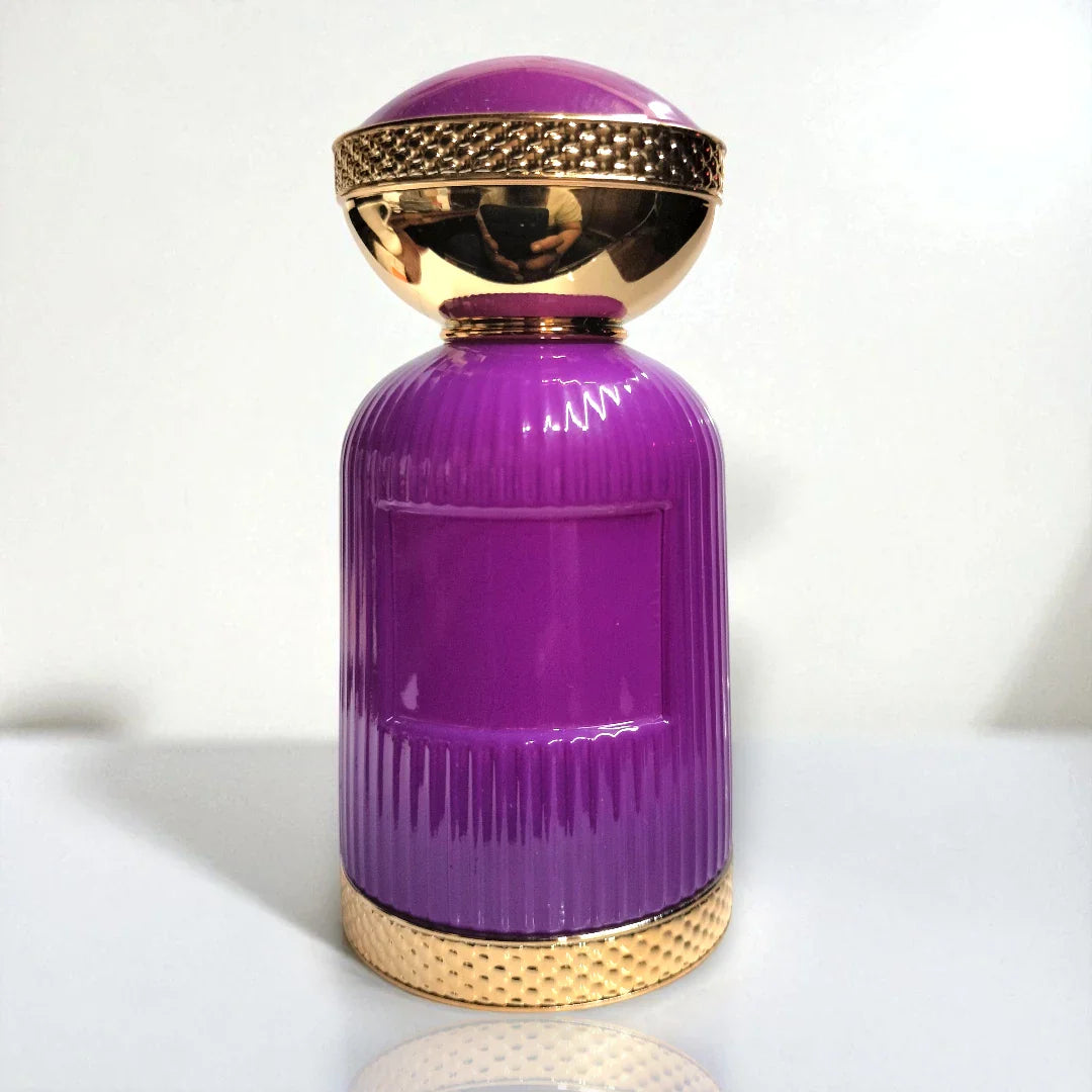 50ml Luxury High-Quality Glass Empty Perfume Bottle with Dome-Shaped Gold-Bottomed Cap