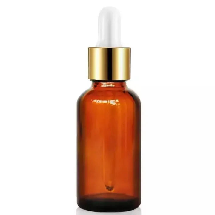 Amber Glass Dropper Bottle - Premium Empty Bottle for Serum Glass Pipettes Dropper
