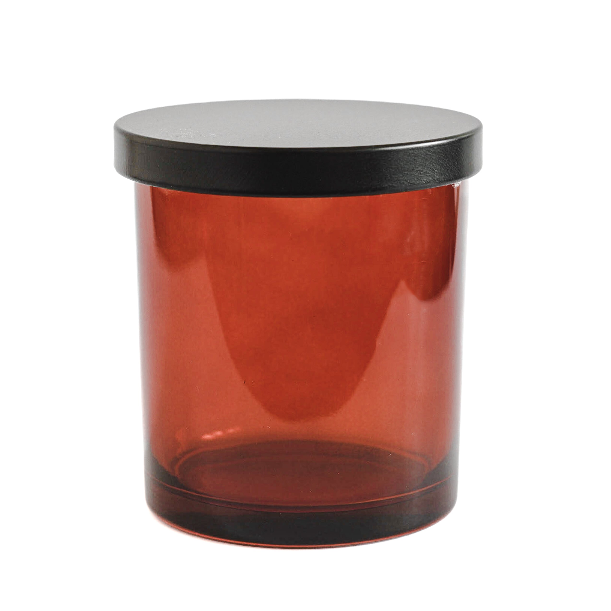 Amber Glass Jar with Black Lid 300 ML / 9.6 fl oz