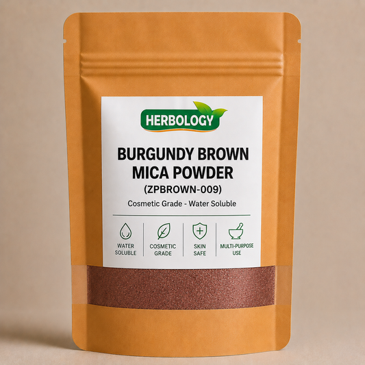 Burgundy Brown Mica Powder - Cosmetic Grade - Water Soluble (ZPBROWN-009)