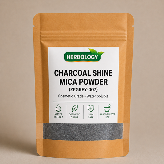 Charcoal Shine Mica Powder - Cosmetic Grade - Water Soluble (ZPGREY-007)