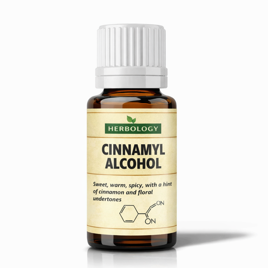 Bottle of Herbology Cinnamyl Alcohol on a white background