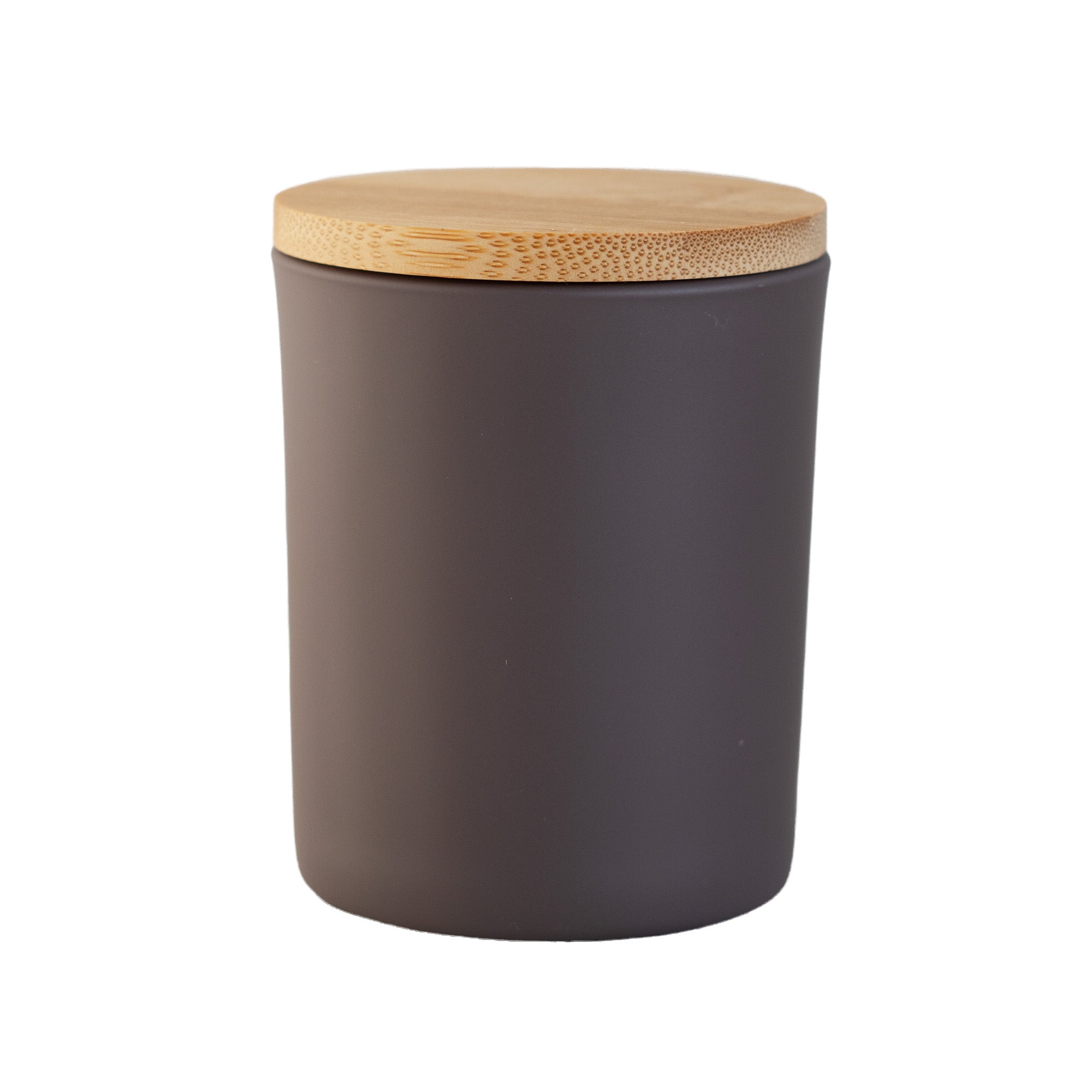 Matte Purple Sage Jar with Wooden Lid 200 ML / 6.5 oz