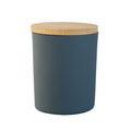 Matte Moonlight Blue Jar with Wooden Lid 200 ML / 6.5 oz