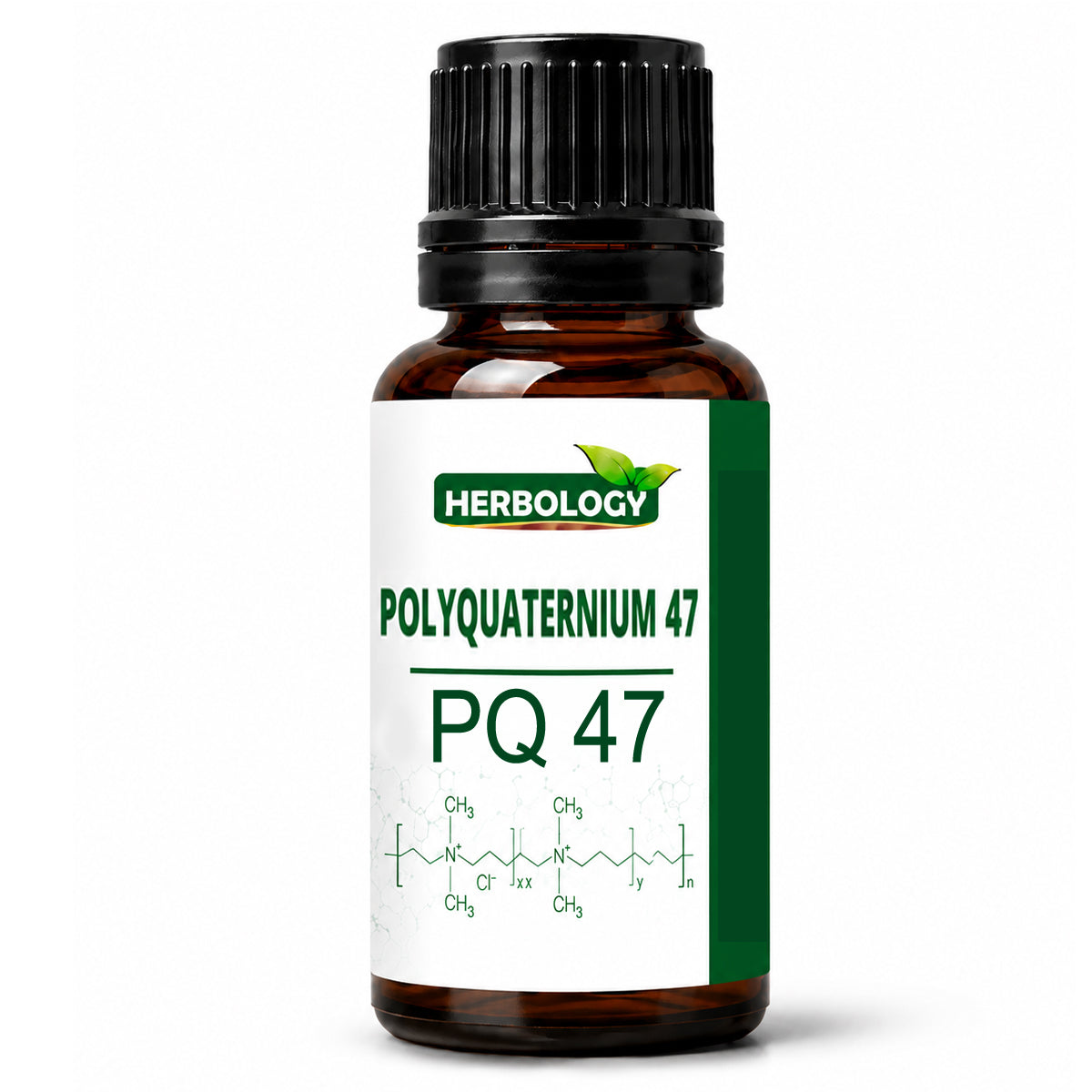 HERBOLOGY and POLYQUATERNIUM 47 PQ 47, shown on a light gray background