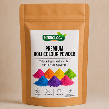 Premium Holi Colour Powder - 7 Pack Festival Gulal Set for Parties & Events