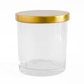 Transparent Glass Jar with Golden Lid 300 ML / 9.6 fl oz