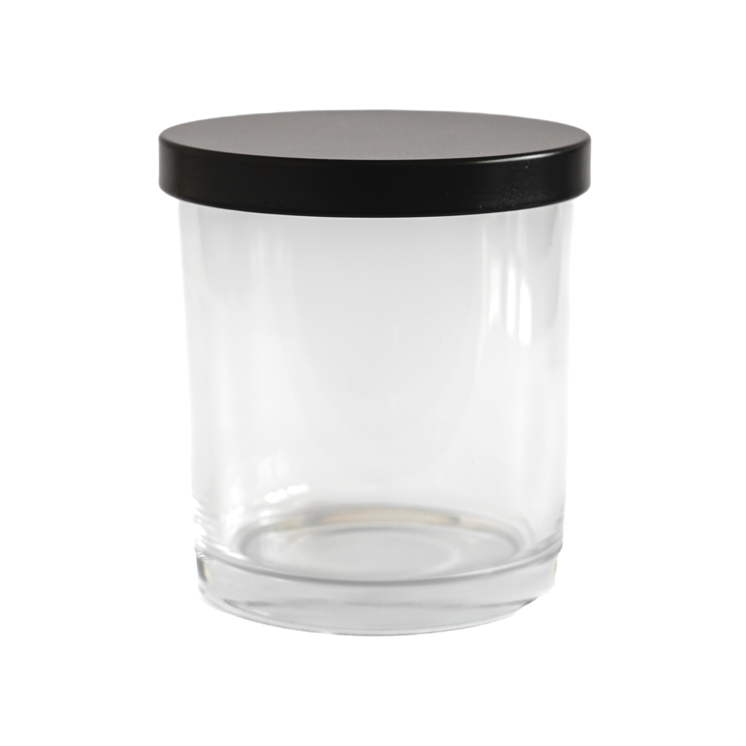 Transparent Jar with Black Lid 300 ML / 9.6 fl oz