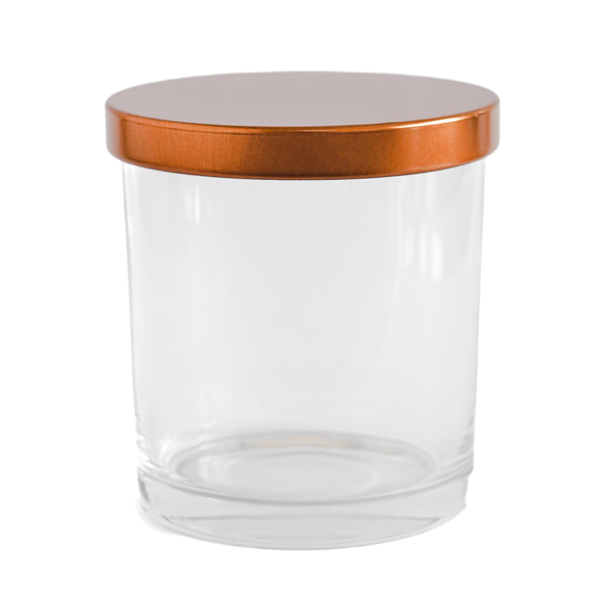 Transparent Jar with Rose Gold Lid 300 ML / 9.6 fl oz