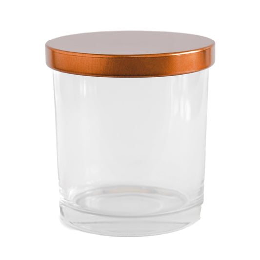 Transparent Jar with Rose Gold Lid 300 ML / 9.6 fl oz