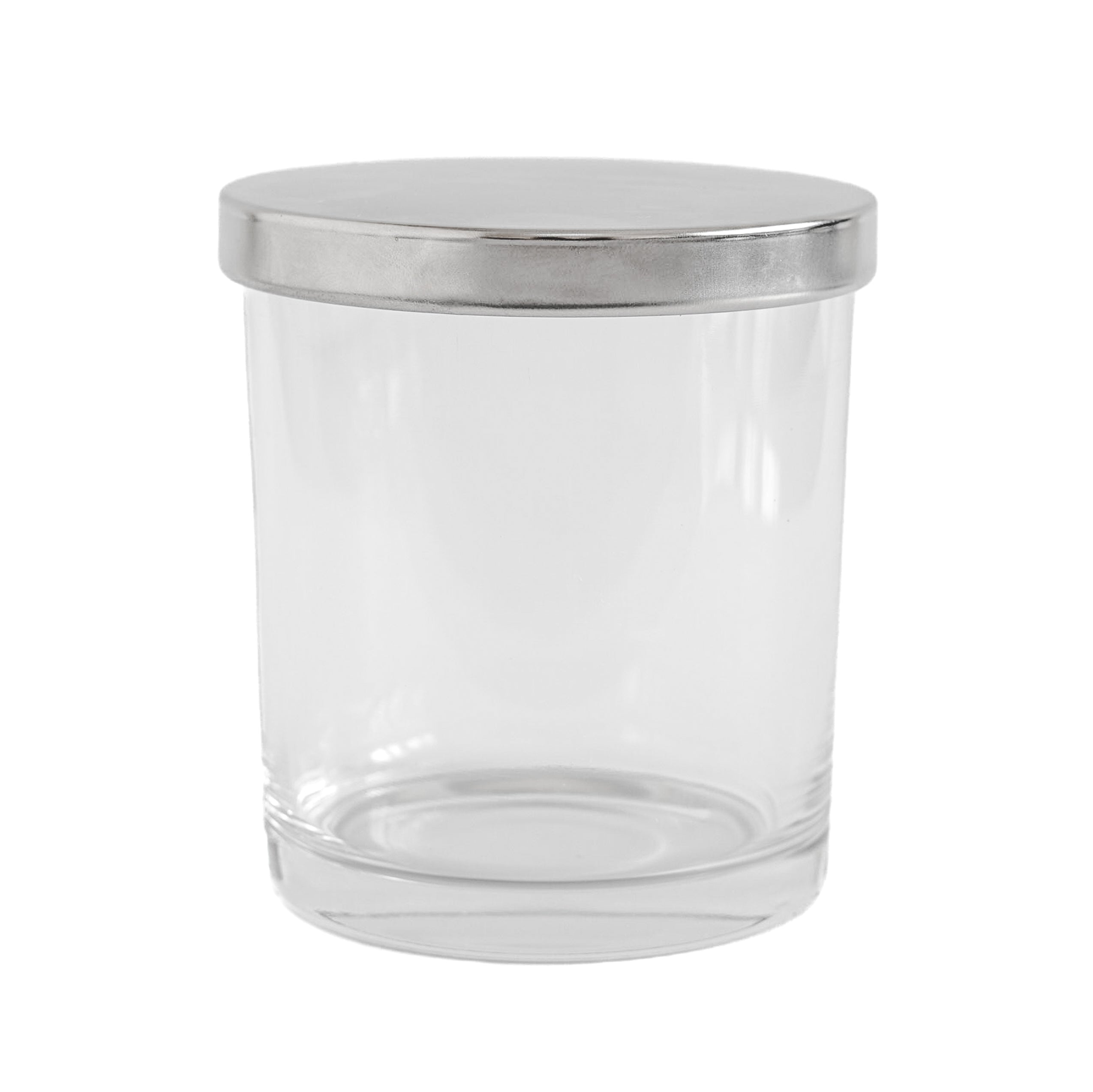 Transparent Jar with Silver Lid 200 ML / 6.5 fl oz