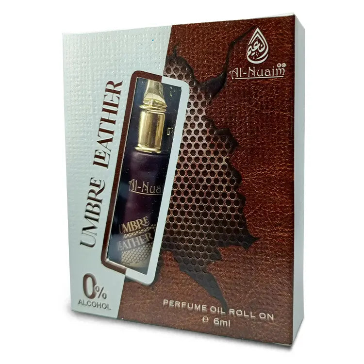 Al Nuaim Umbre Leather Attar 6ml Roll-on (GOLD SERIES)