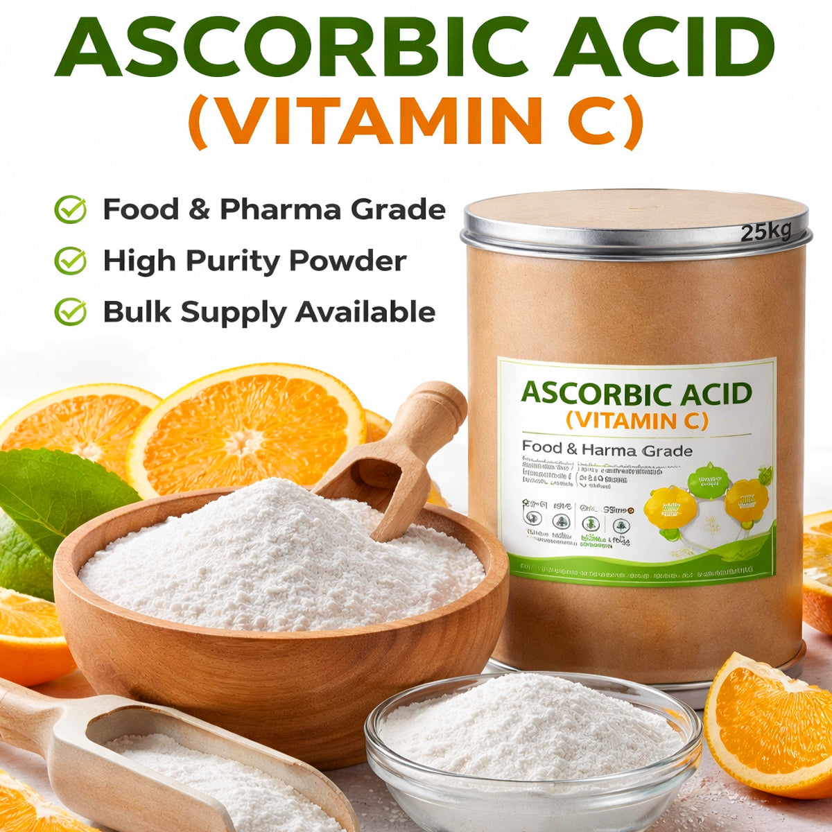 Vitamin C Powder (Ascorbic Acid) Pure
