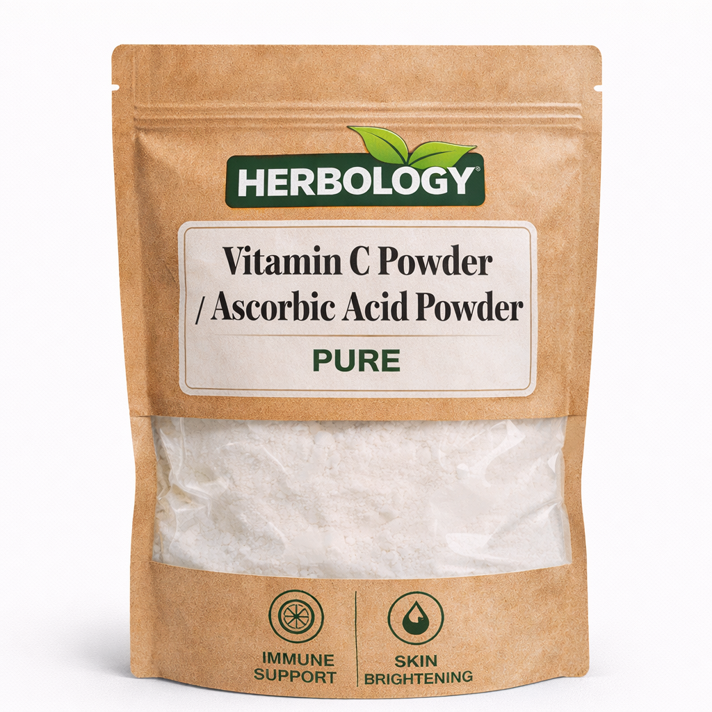 HerboLOGY Vitamin C Powder package on a white background