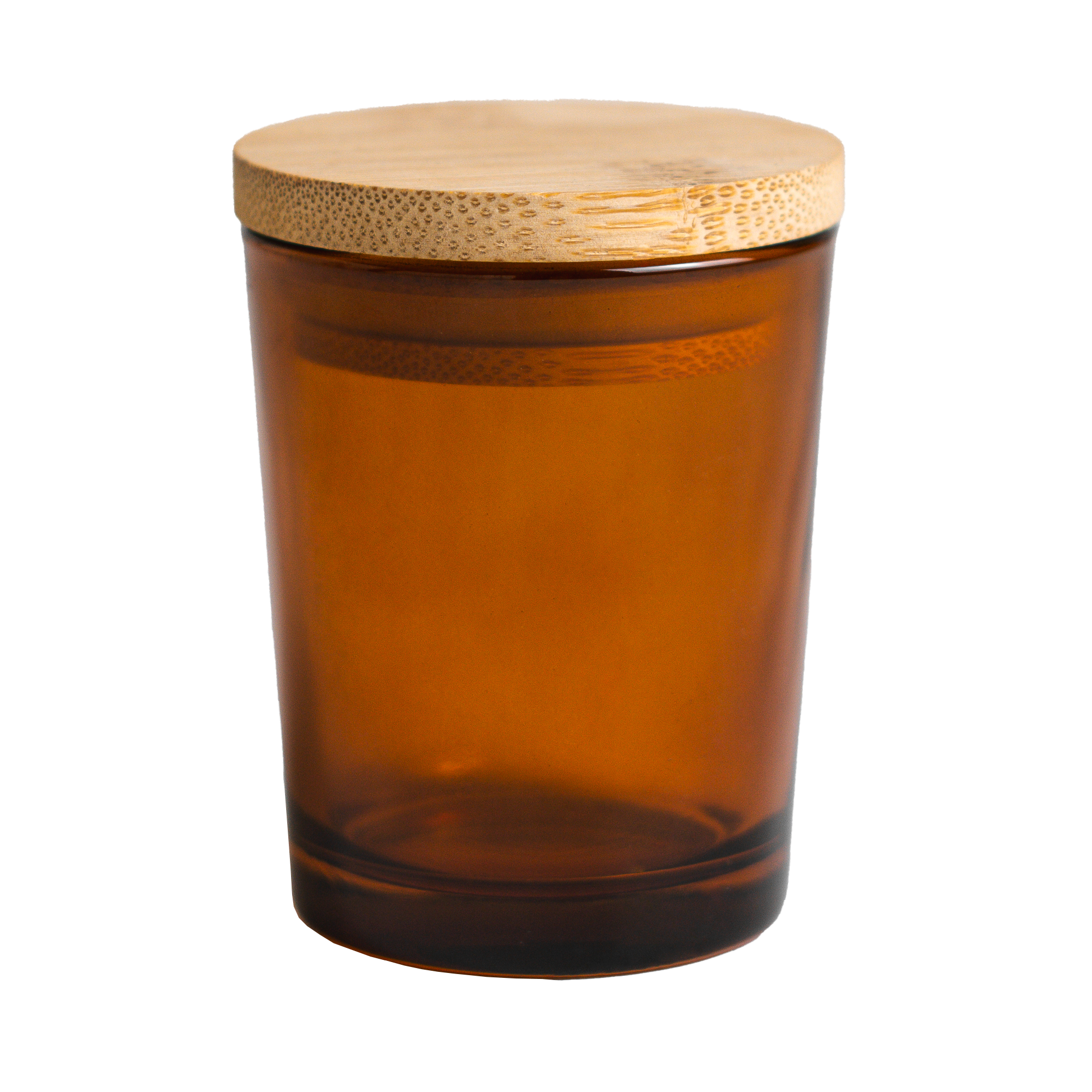 Amber Jar with Wooden Lid 105 ML / 3.6 oz