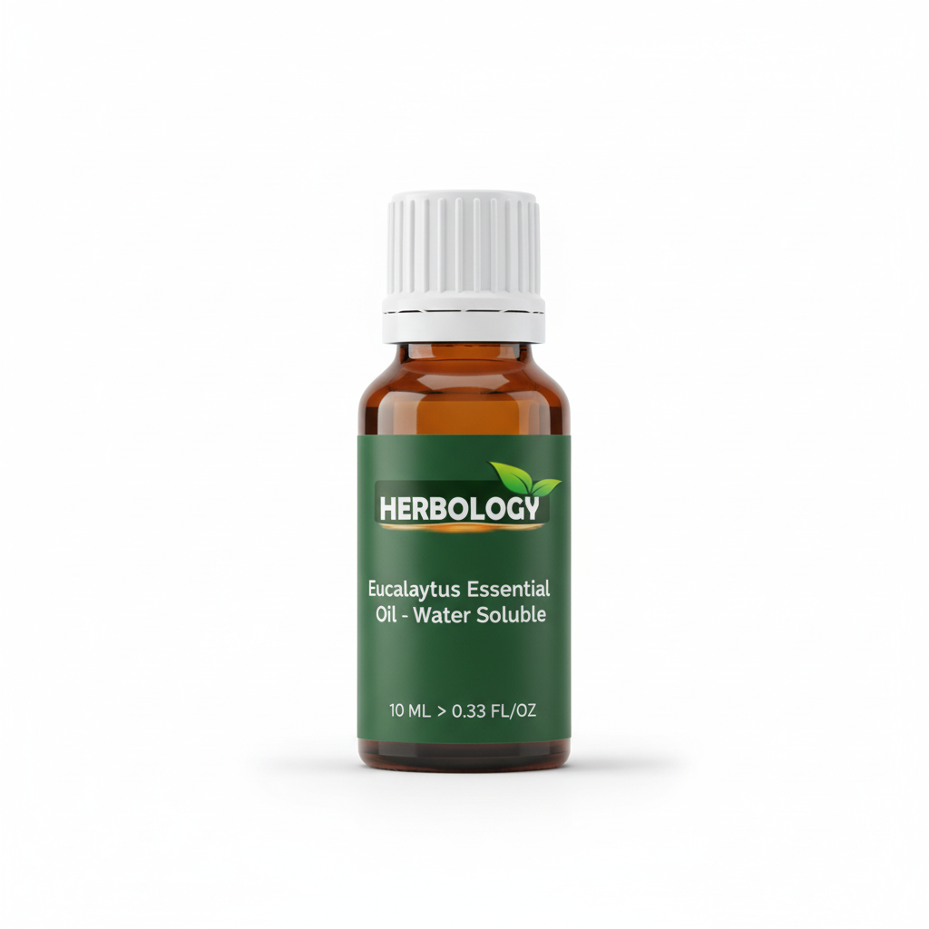 Eucalyptus Essential Oil - Water Soluble - 10ML Herbology Bottle