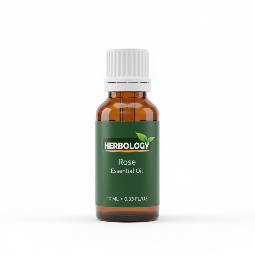 Rose Essential Oil - 10ML Herbology Bottle