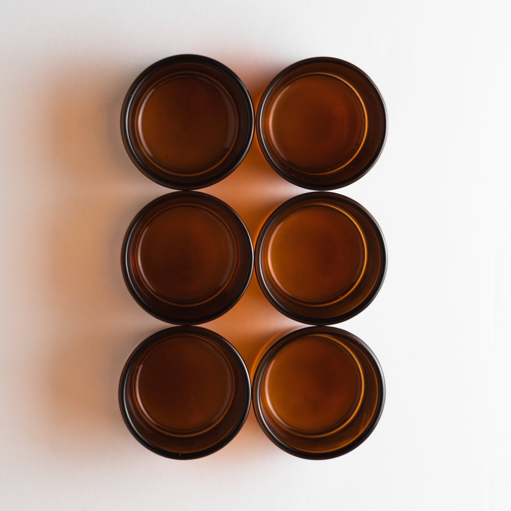 Tea Light Amber Glass Jars - 1.18oz / 35ml