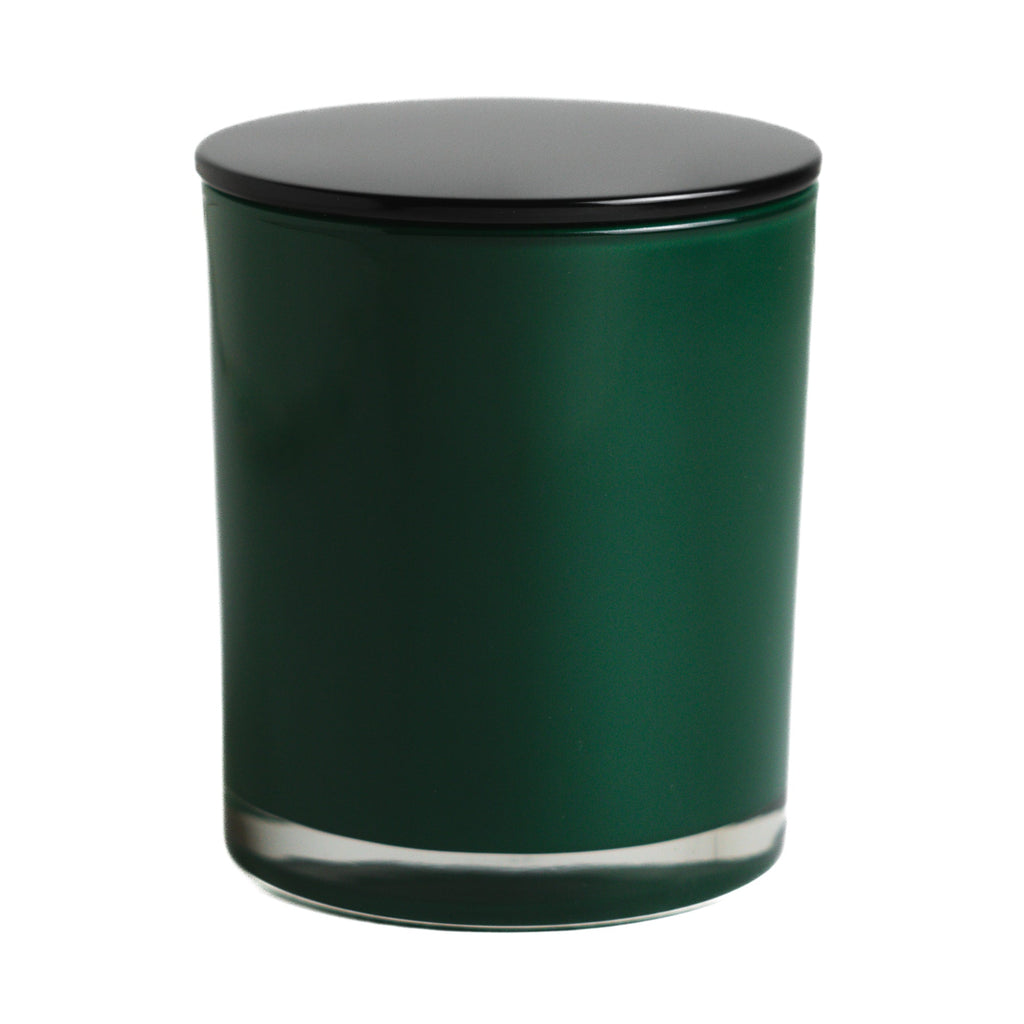 Gloss Forest Green Jar with Custom Plug Lids 300 ML / 9.6 fl oz