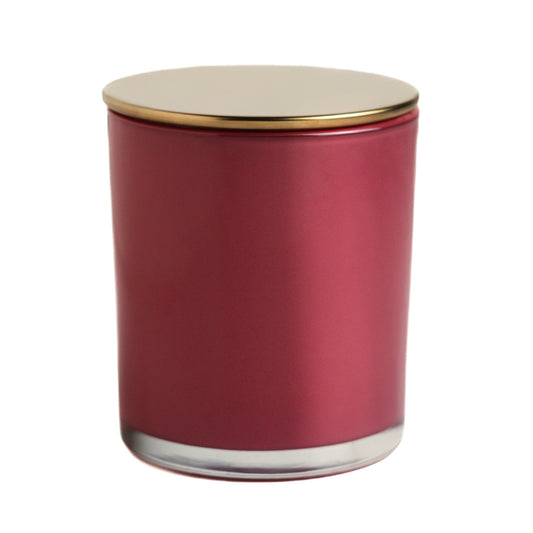 Gloss Dusty Rose Jar with Custom Plug Lids 300 ML / 9.6 fl oz