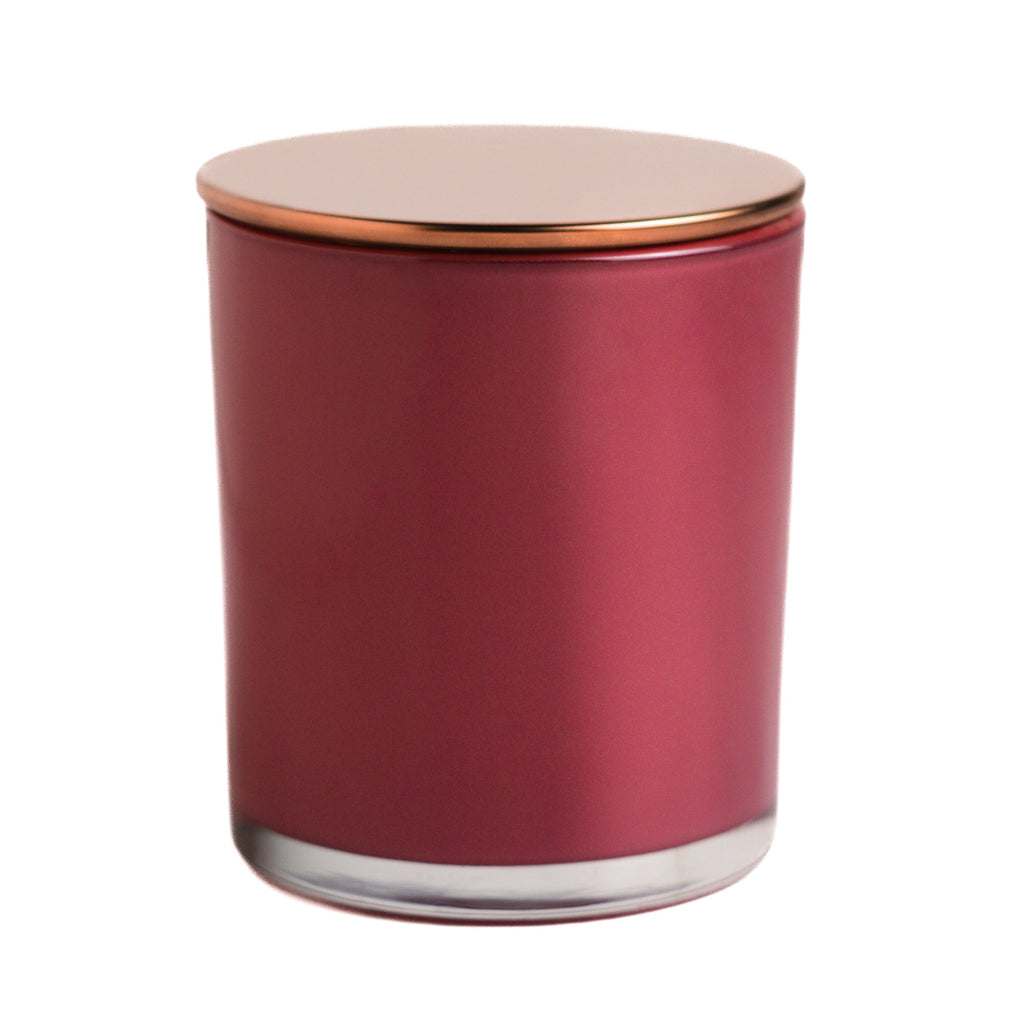 Gloss Dusty Rose Jar with Custom Plug Lids 280 ML / 9.6 fl oz