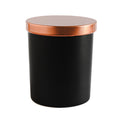 Matte Black Jar with Rose Gold Lid 200 ML / 6.5 oz