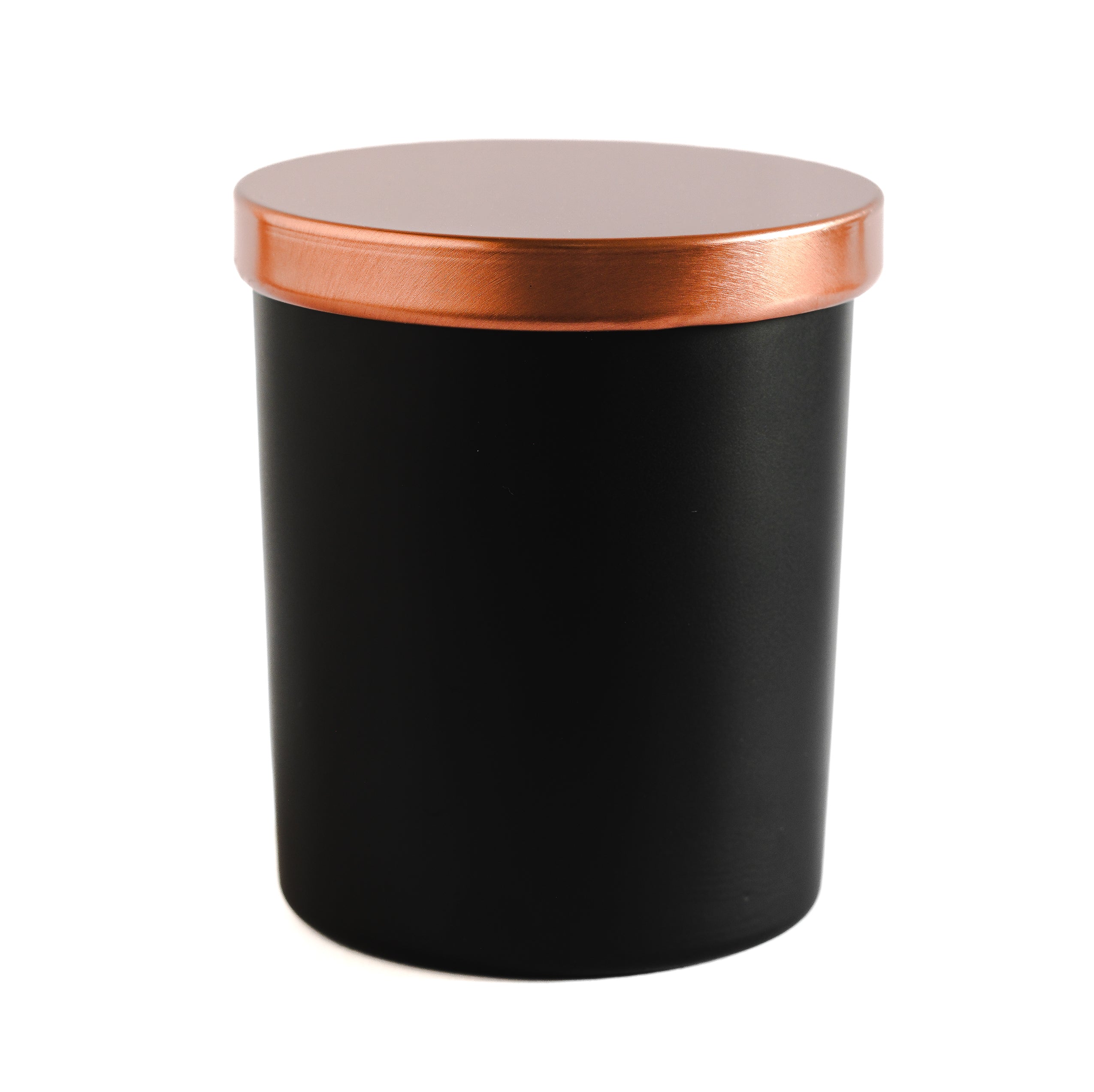 Matte Black Jar with Rose Gold Lid 200 ML / 6.5 oz