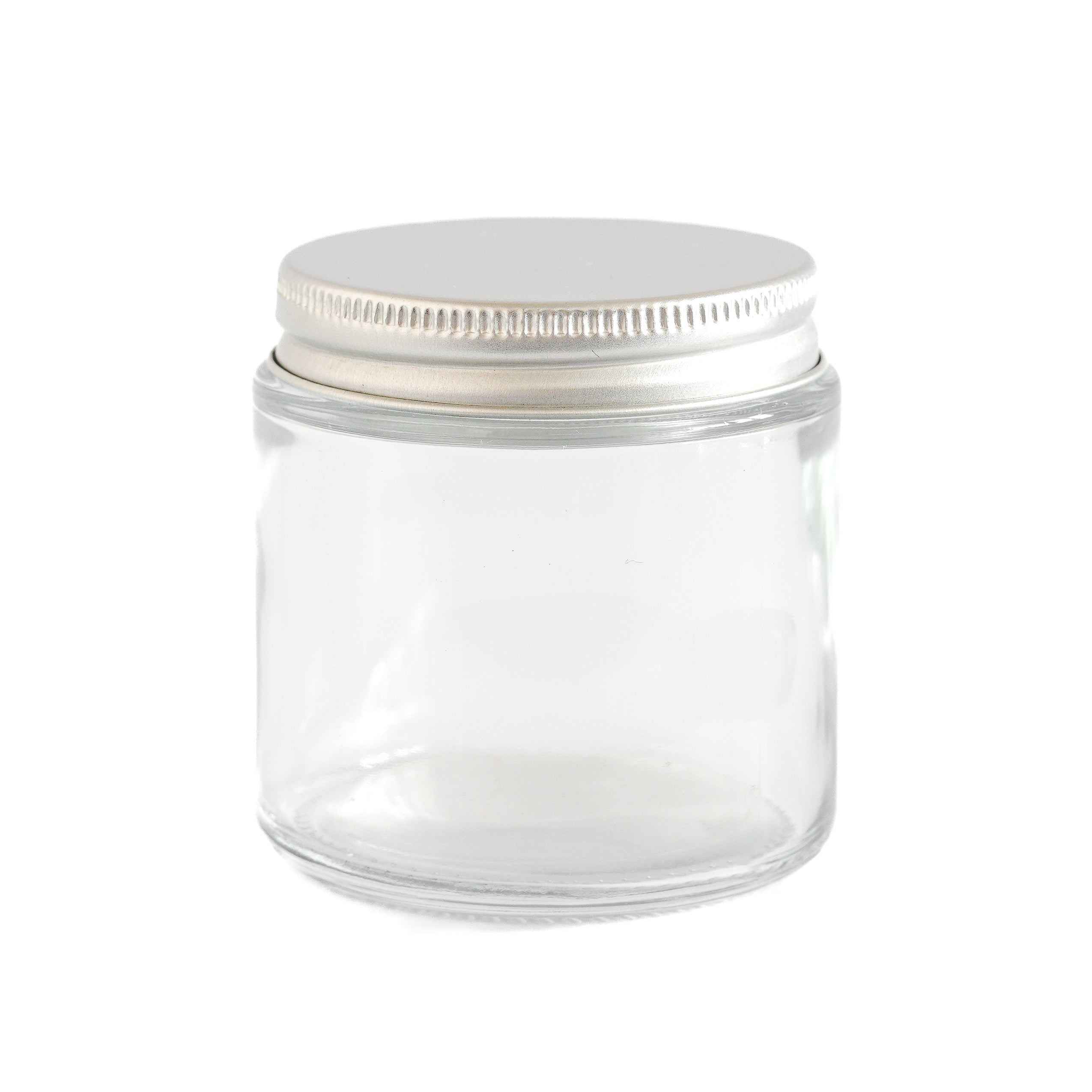 Transparent Jar with Silver Lid 110 ML / 3.8 oz