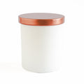Matte White Jar with Rose Gold Lid 200 ML / 6.5 oz