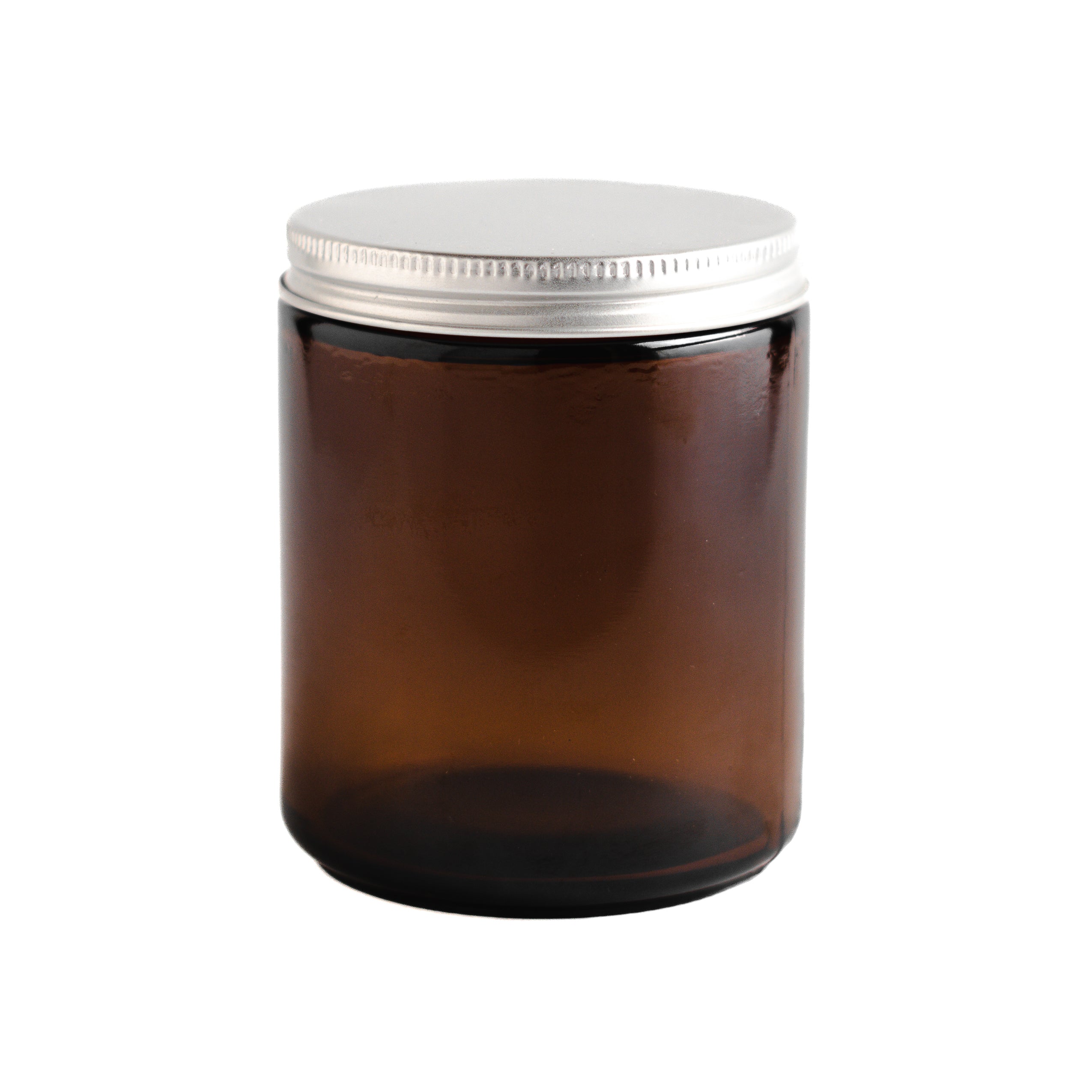 Amber Jar Silver Lid 250 ML / 8.4 oz