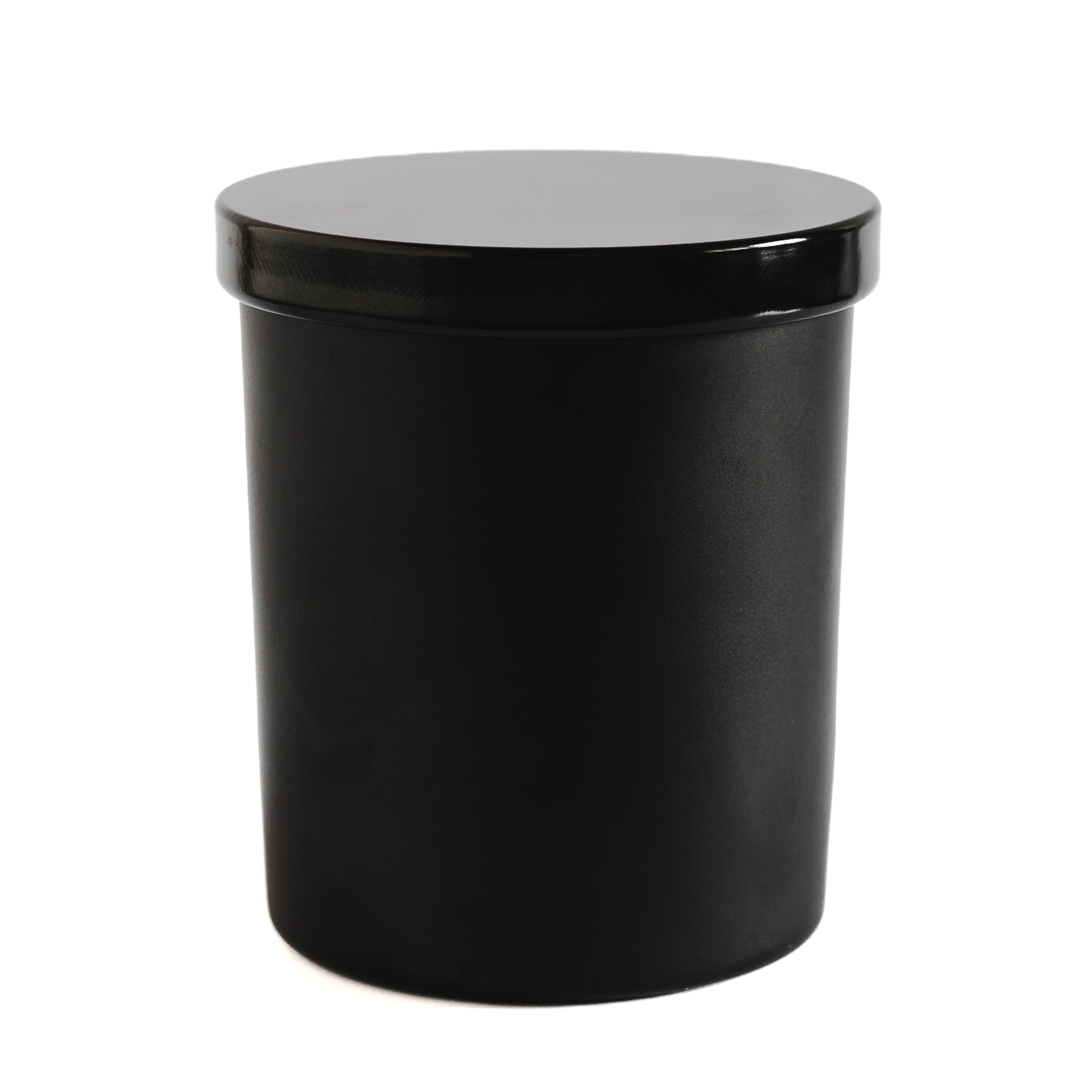 Matte Black Jar with Black Lid 200 ML / 6.5 oz