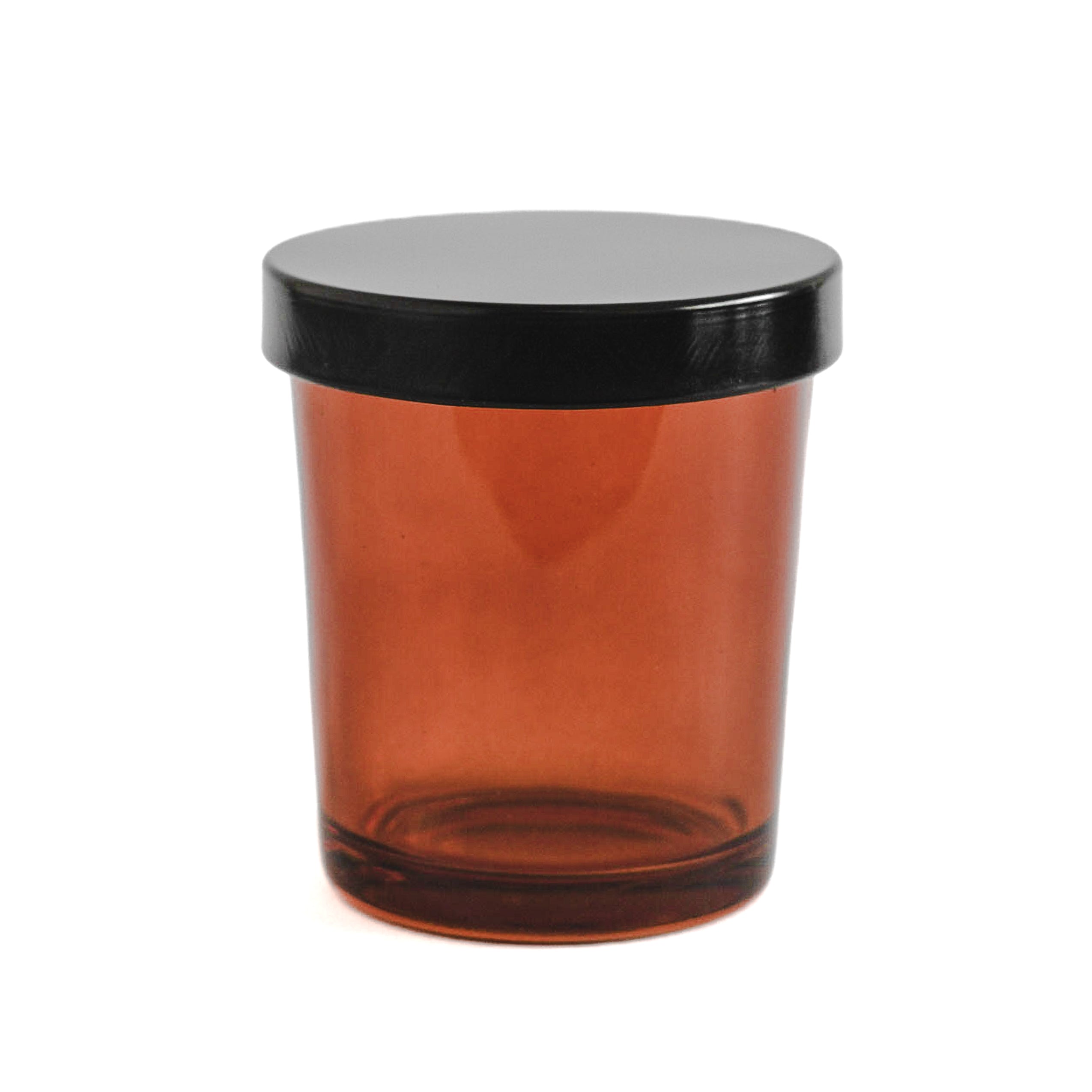 Amber Jar with Black Lid 105 ML / 3.6 oz