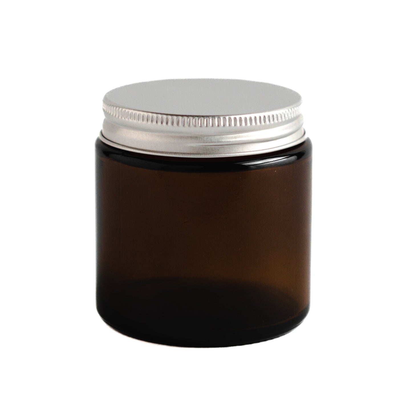 Amber Jar with Silver Lid 110ML / 3.8 oz
