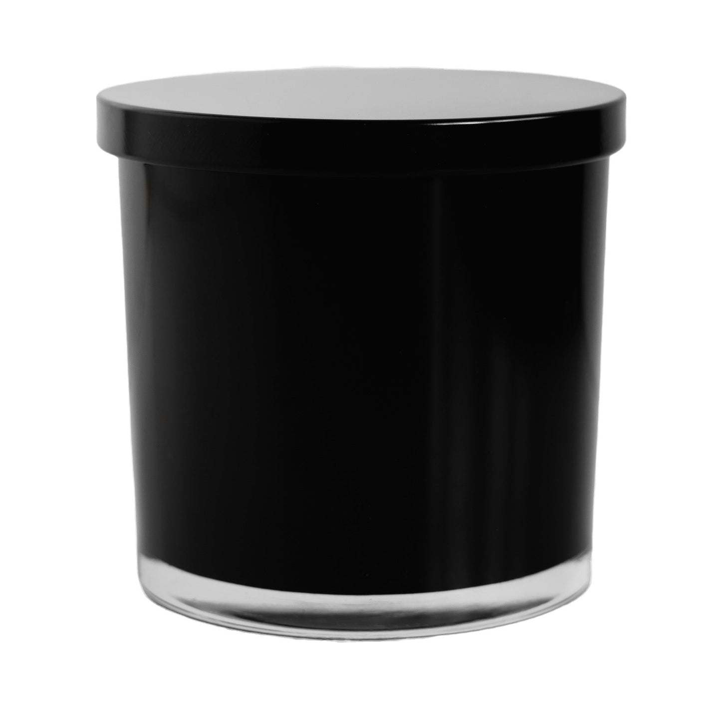 Glossy Black Jar with Black Lid 3-Wick 500 ML / 16.8 oz