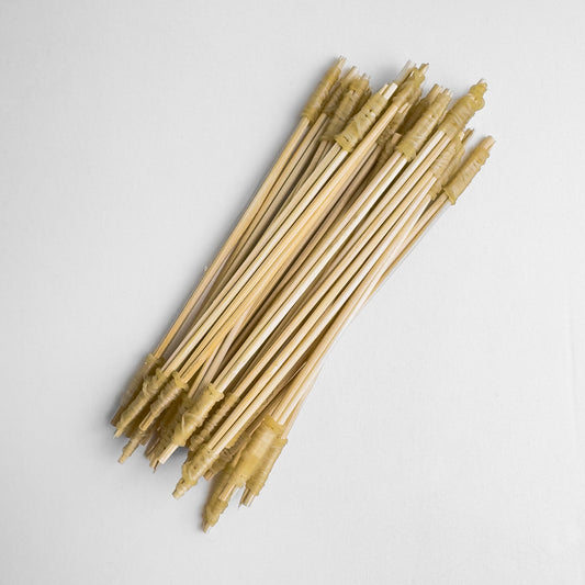 Premium Bamboo Wick Holders - For Centering Candle Wicks Perfectly